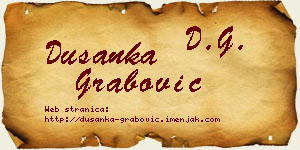 Dušanka Grabović vizit kartica